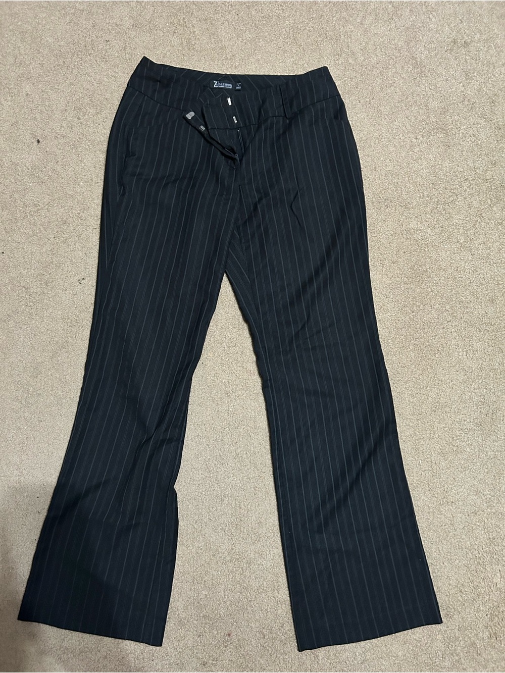 New York and Company Black Pinstripe Dress Pants